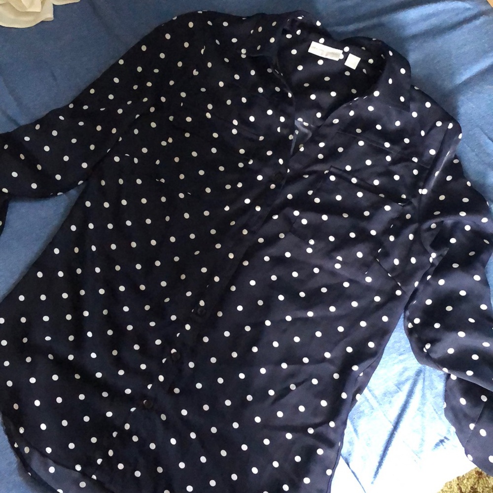 Polka dot blouse